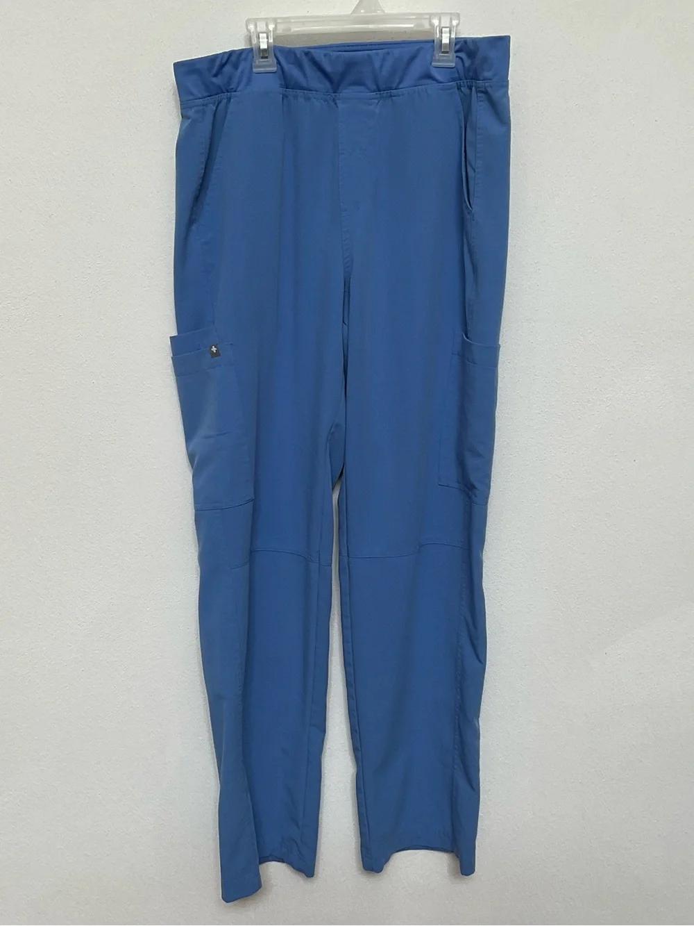 Figs Axim Ceil Blue Men's Straight Leg Scrub Pants Size Large Nurse Healthcare